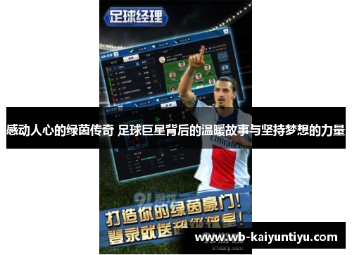 感动人心的绿茵传奇 足球巨星背后的温暖故事与坚持梦想的力量